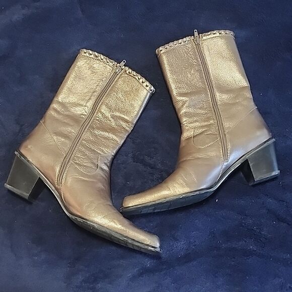 Stuart Weitzman Western Heeled Cowgirl Boots - Picture 1 of 4